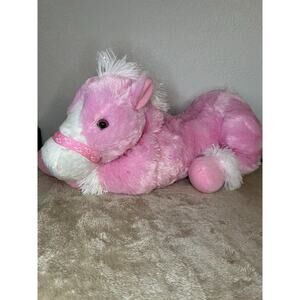 Dan Dee Collector’s Choice Pink Large Horse Pony Plush Stuffed Animal 28” Heart